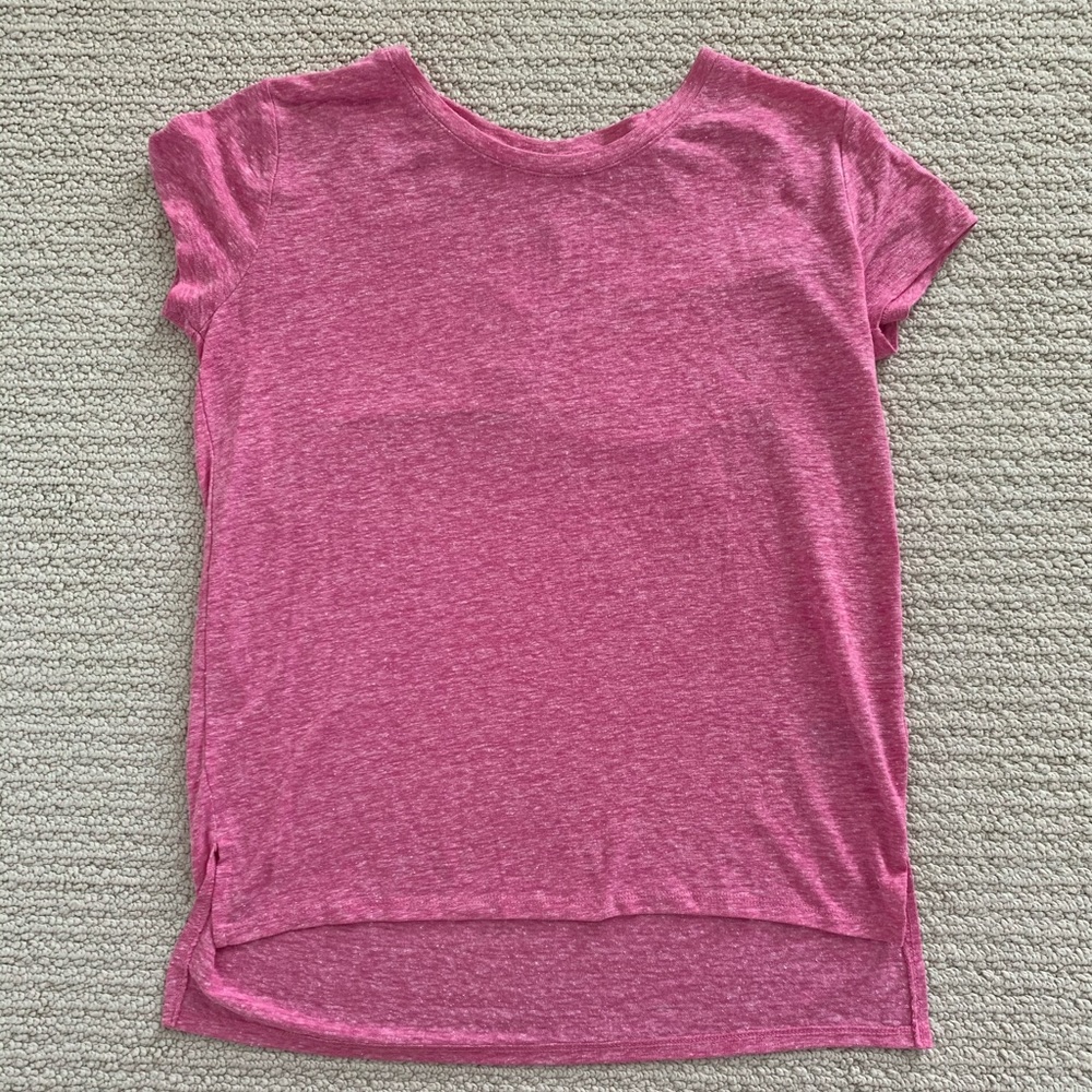 Old Navy Pink Lace Tee Size XL (Girls)
